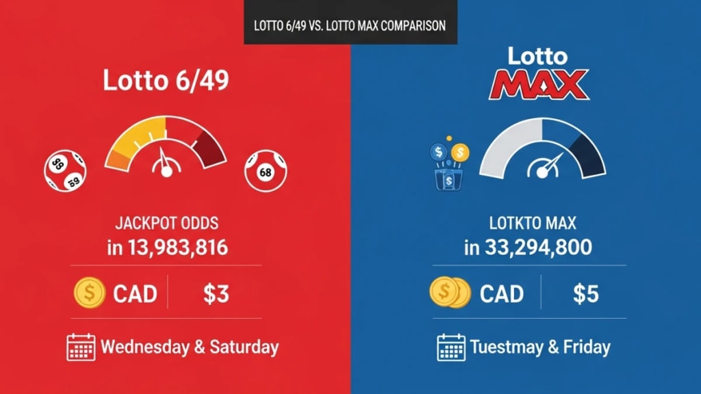 lotto 649 vs lotto max